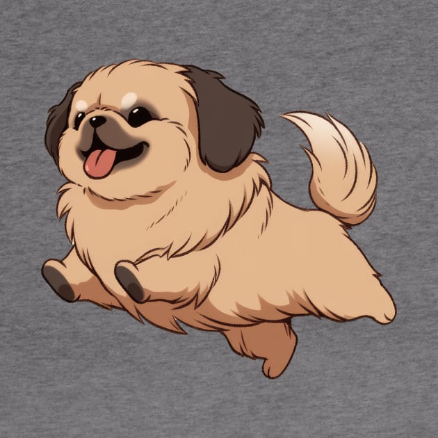 Cute Pekingese Jumping by SundayDonuts